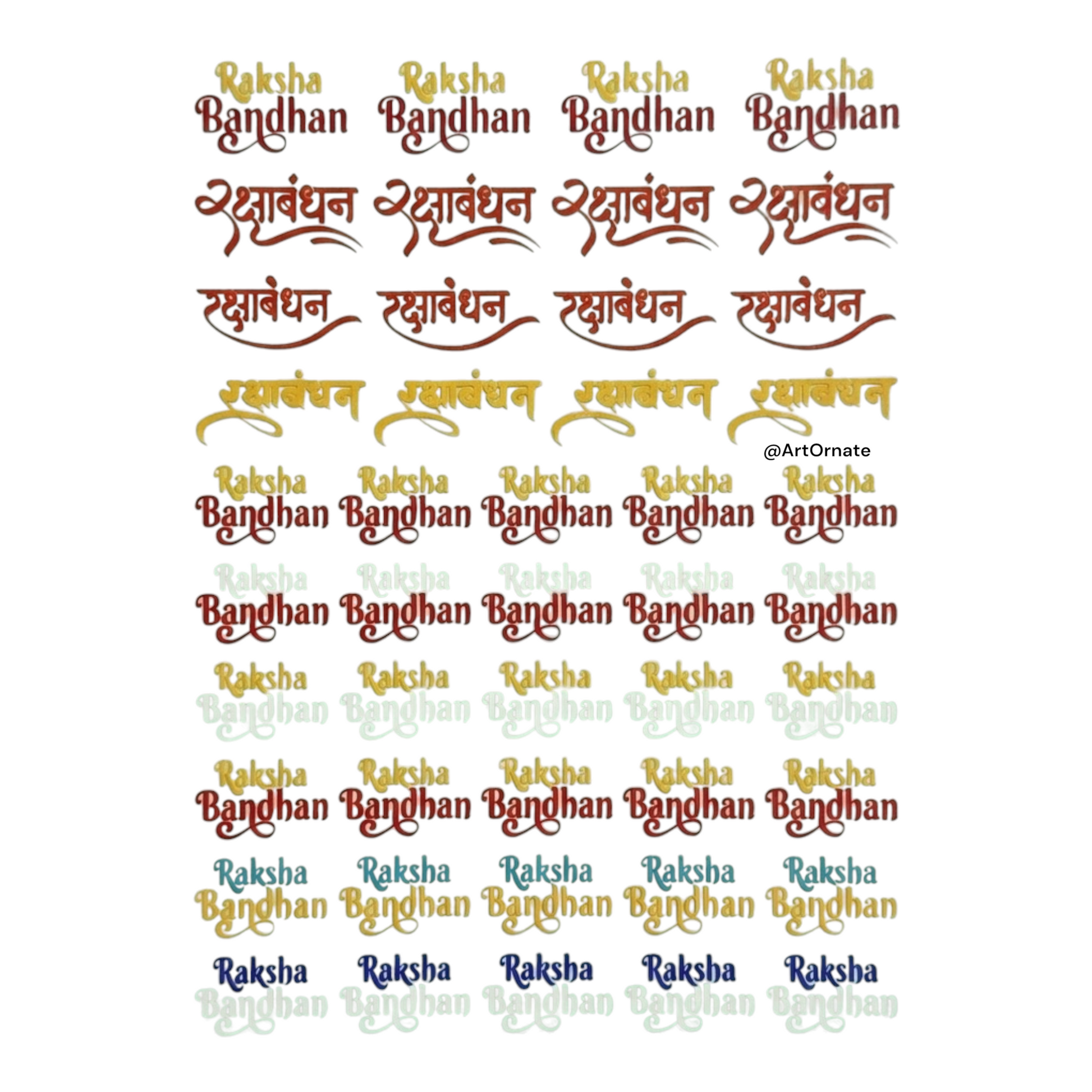 Rakhi UV DTF Stickers for resin artist across the india to make epoxy resin rakhi during this rakshabandhan