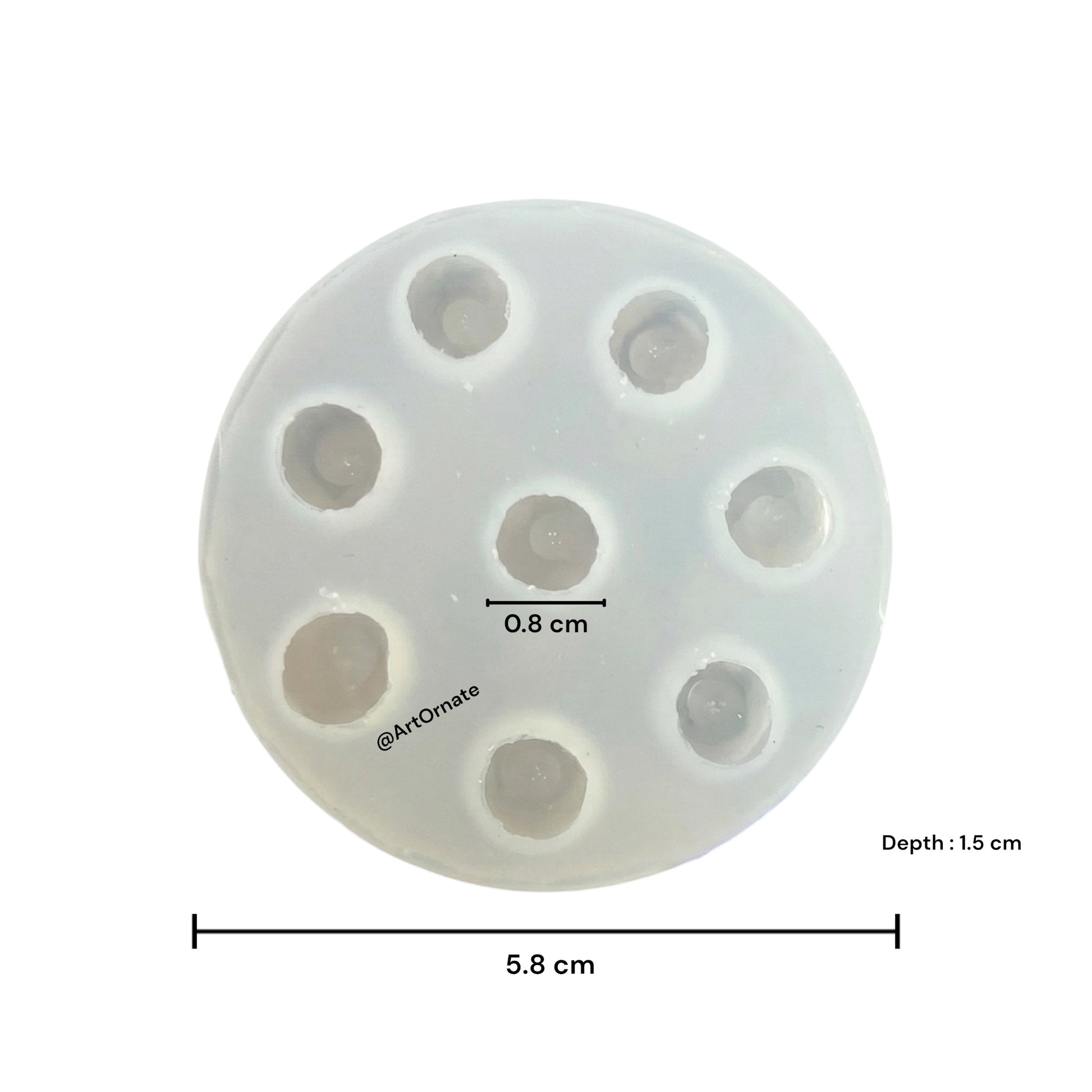 Flexible silicone raspberry mold for DIY candle making, soap, and resin crafts.