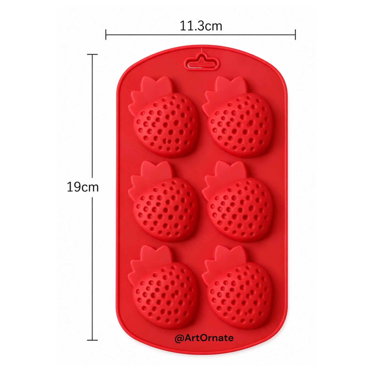 6 Strawberry Silicone Mould