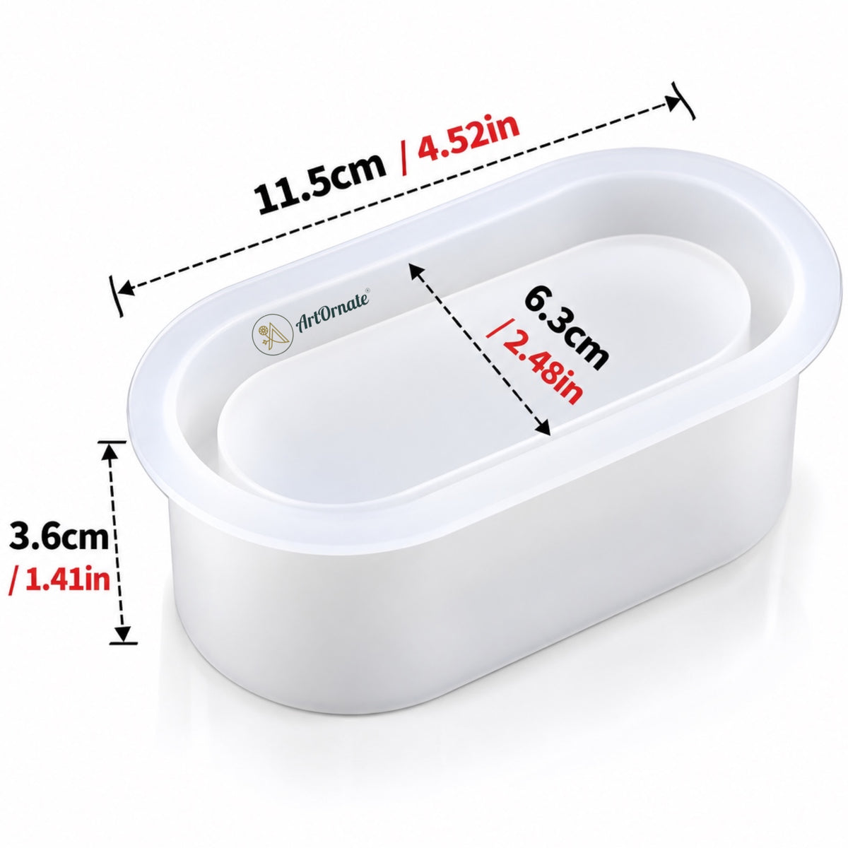 Oval Jar Silicone Mould