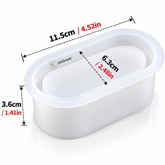 Oval Jar Silicone Mould