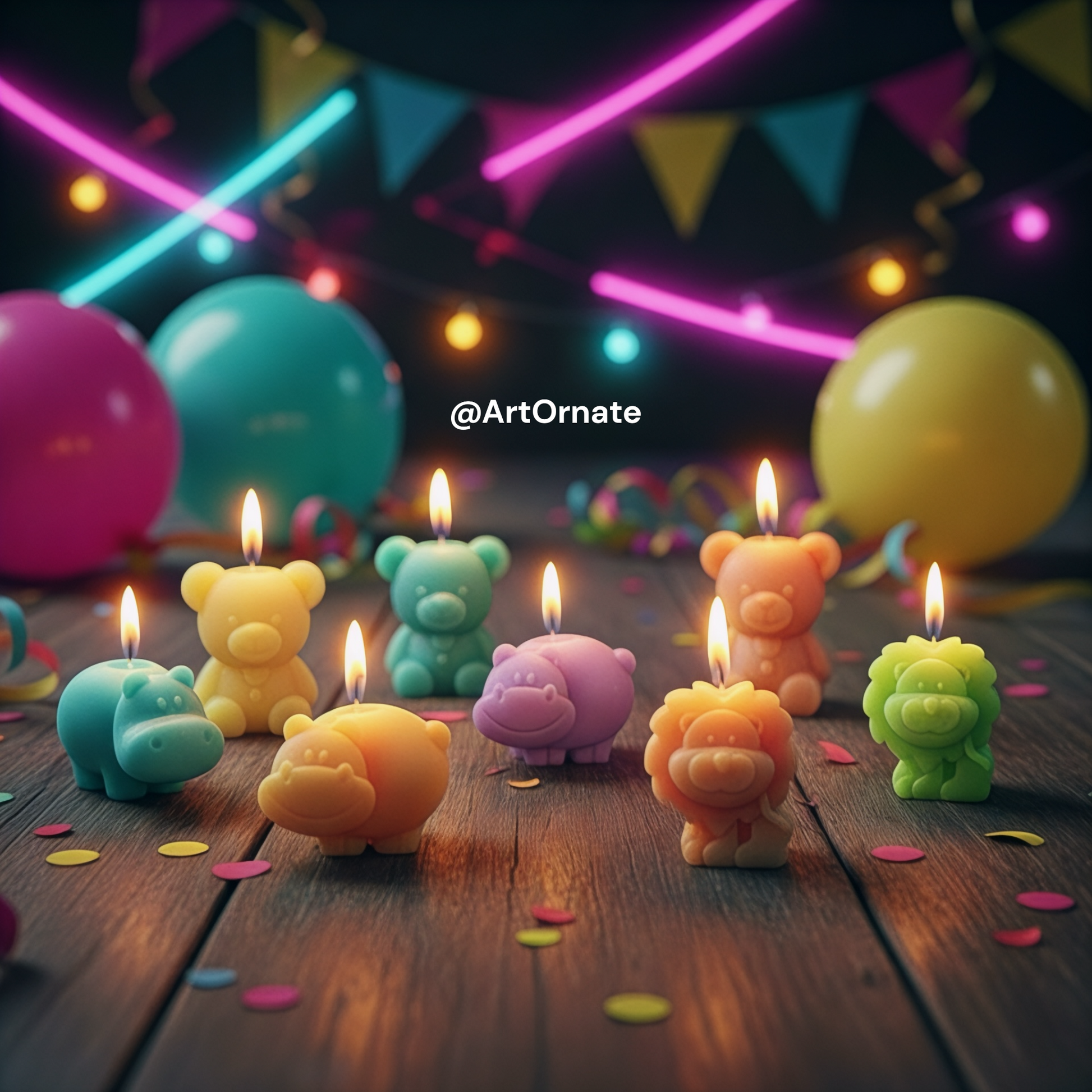 High-quality flexible silicone mould for animal shaped candles. Perfect for DIY soy wax, beeswax, and resin art projects. Easy demoulding animal figures