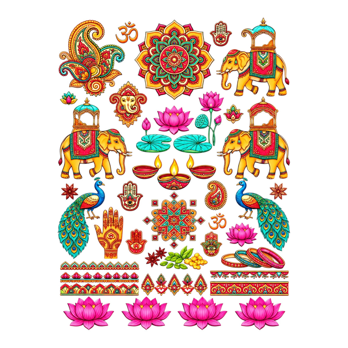 Pichwai UV DTF Sticker (UV121)