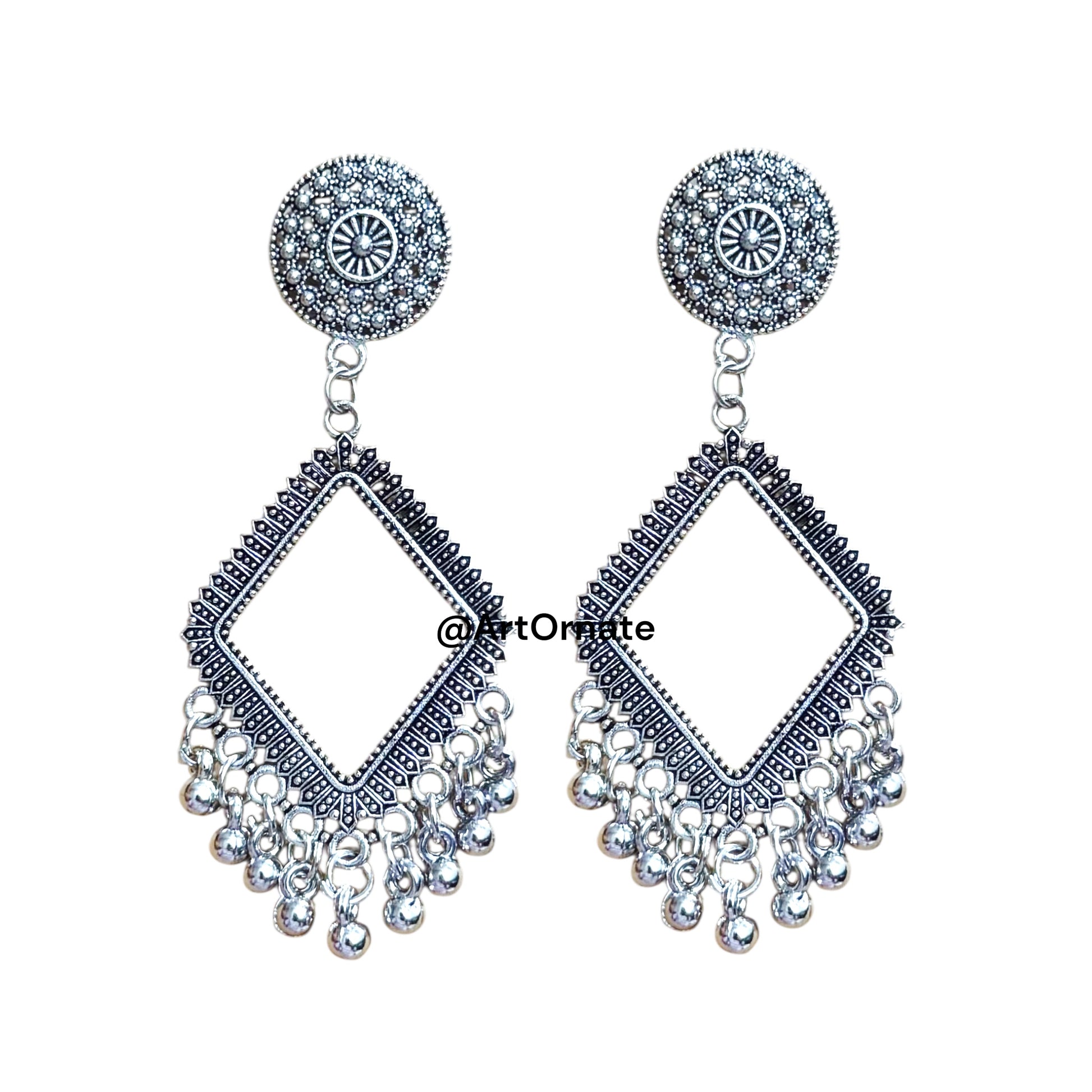 Metallic Jhumka bezels for craft and resin art projects