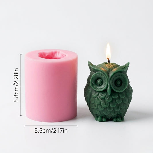 3D Owl Silicone Mould (43455)