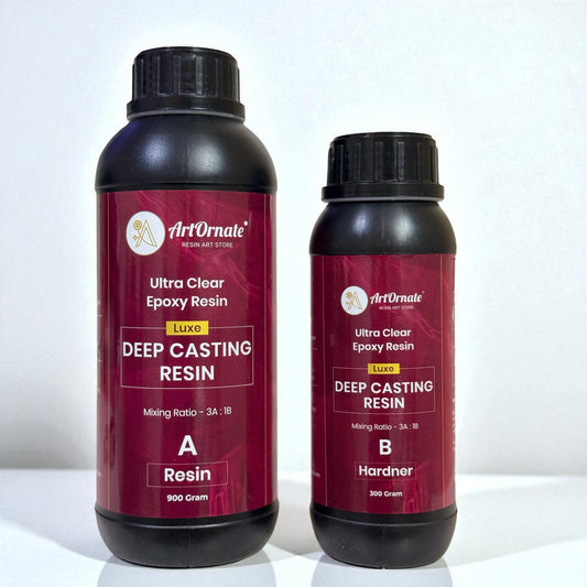 Luxe Deep Casting Resin 3:1 deep pour epoxy resin for flower preservation and resin art in India by ArtOrnate