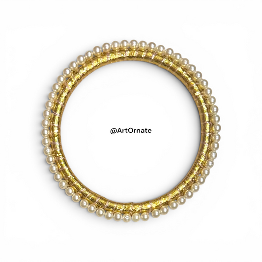 Golden Pearl Ring : A