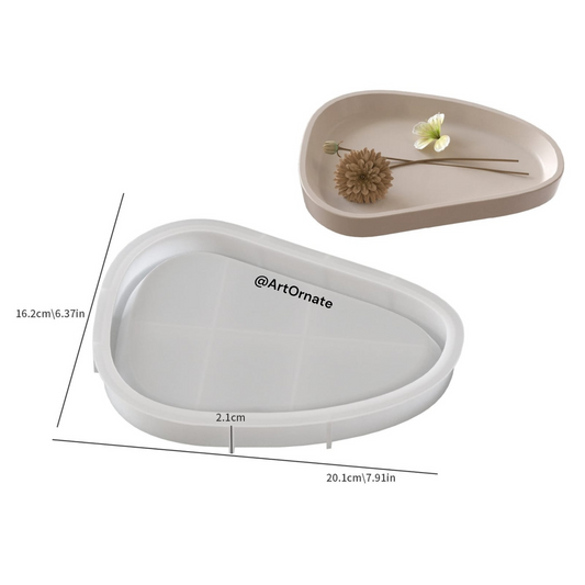 Triangle Round Tray Mould - Large