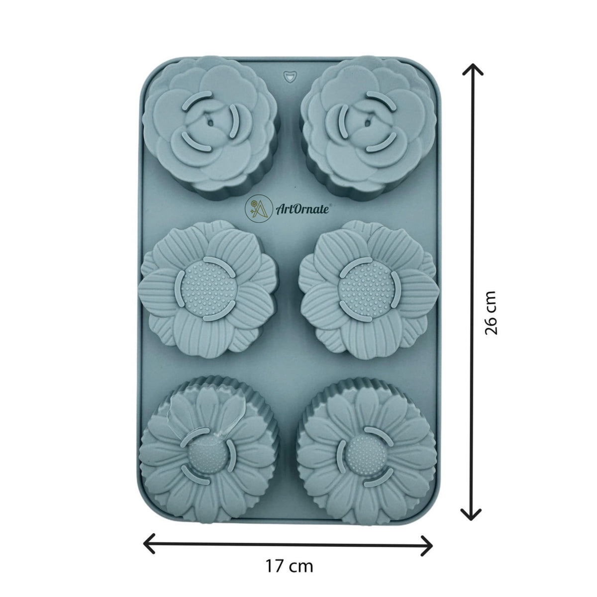 6C Flower Silicone Mould