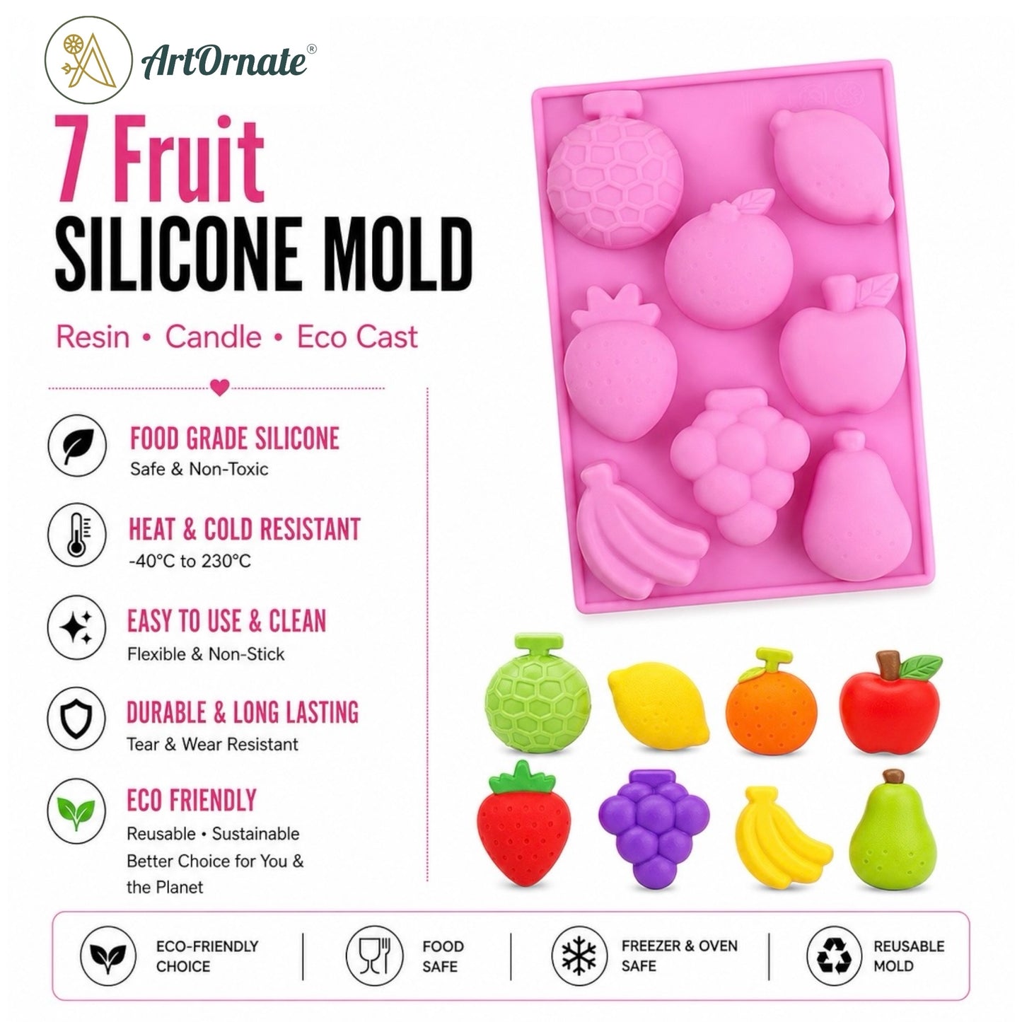 7 Fruit Silicone Mould