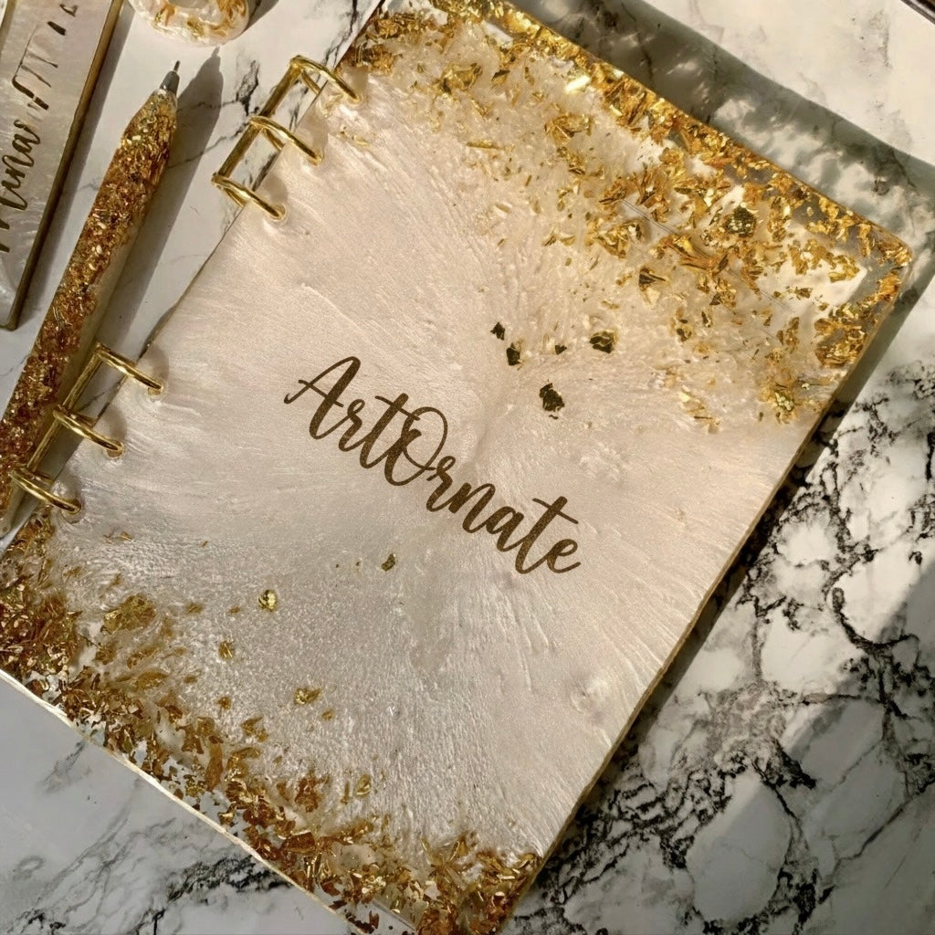 Durable silicone mould for A5 paper size resin casting. Flexible and glossy finish mould for creating unique hardbound diary covers.