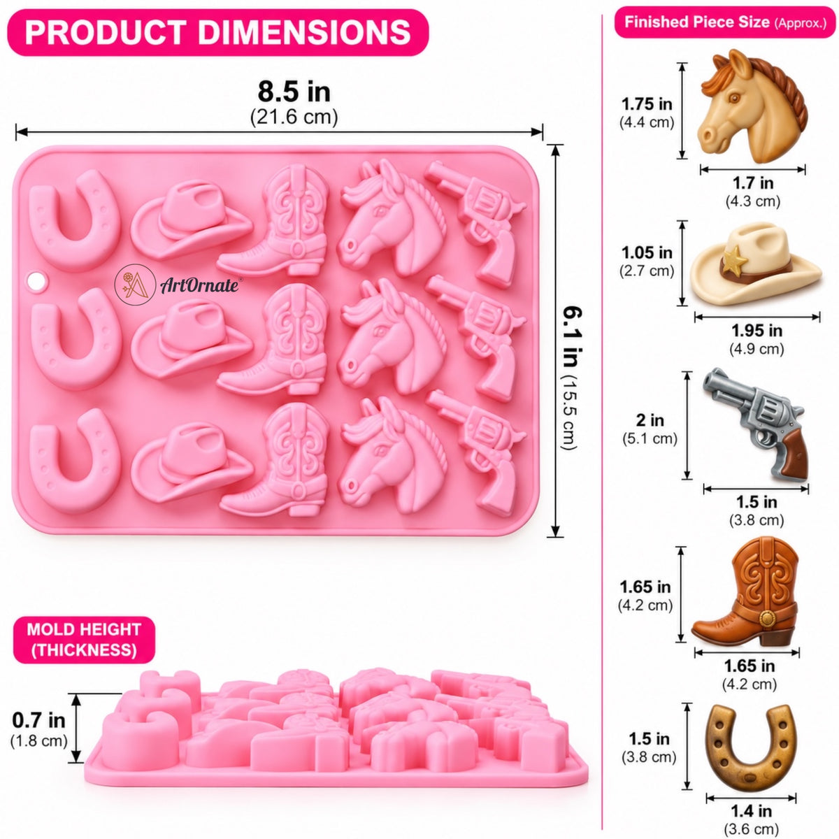 Cowboy Silicone Mould