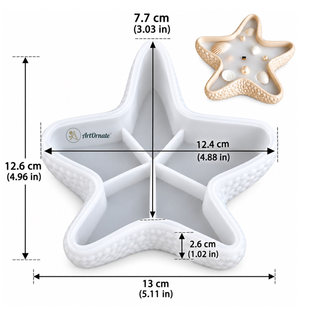 Starfish Bowl Silicone Mould