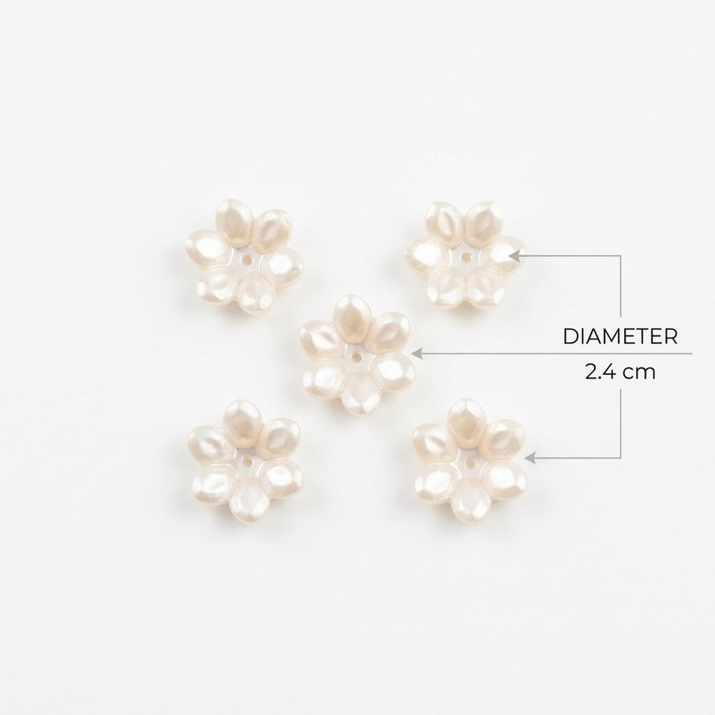 Artificial Flower Embellishment (5pcs) F