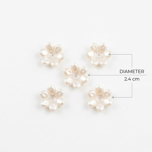 Artificial Flower Embellishment (5pcs) F