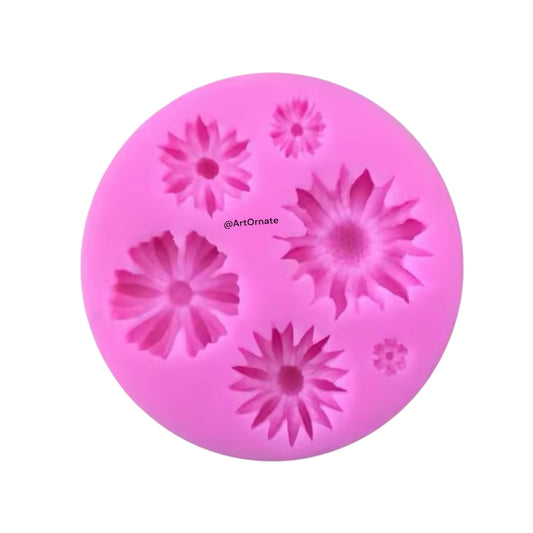 Flower Silicone Mould (HBR 14-4)