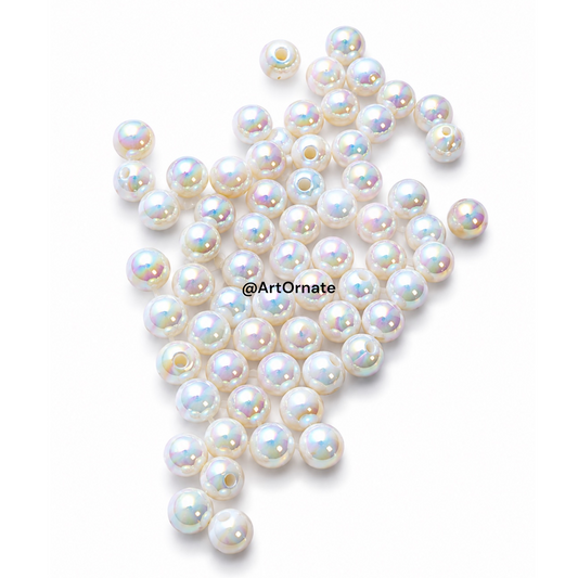 Holographic Pearl Beads