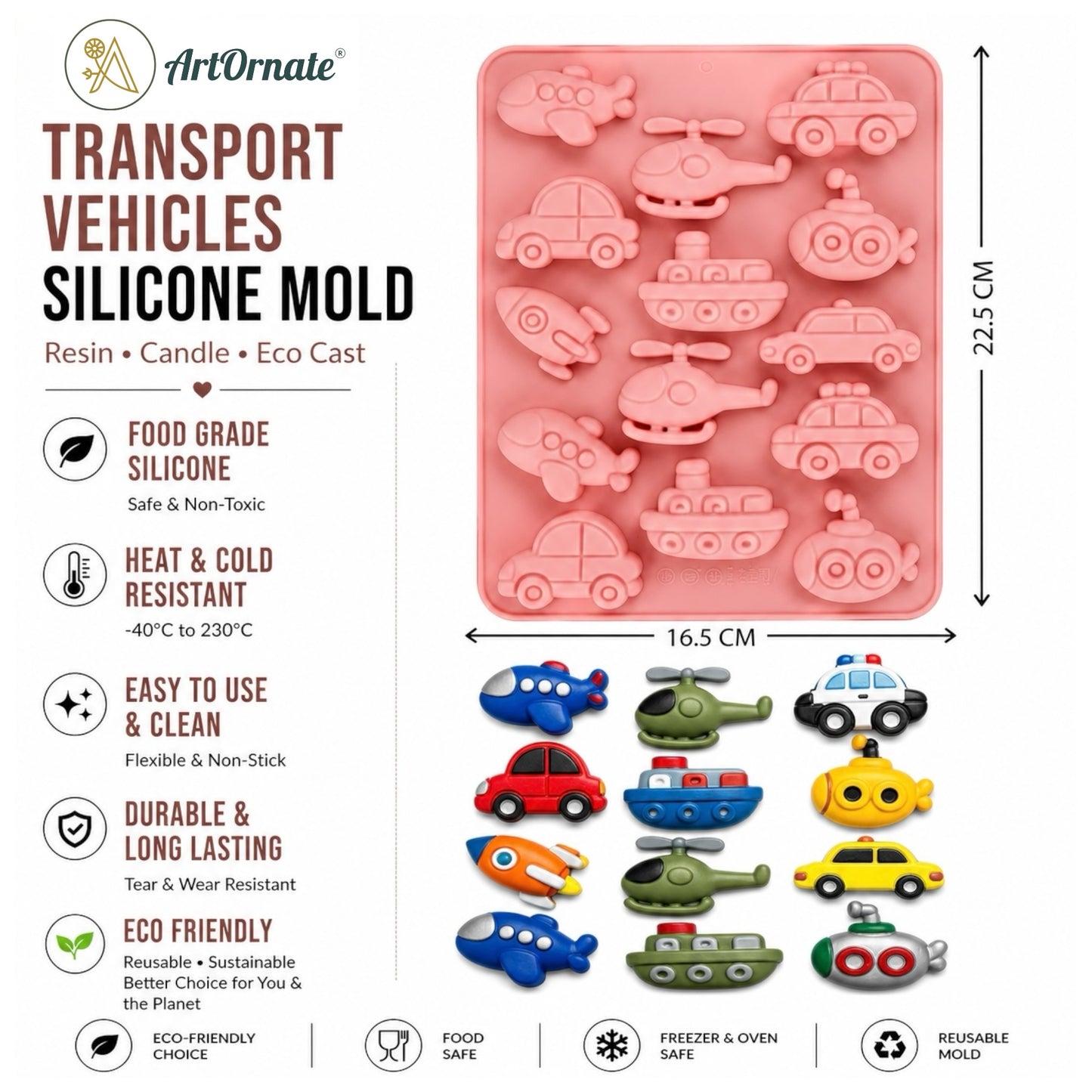 Transport Vehicle Silicone Mould