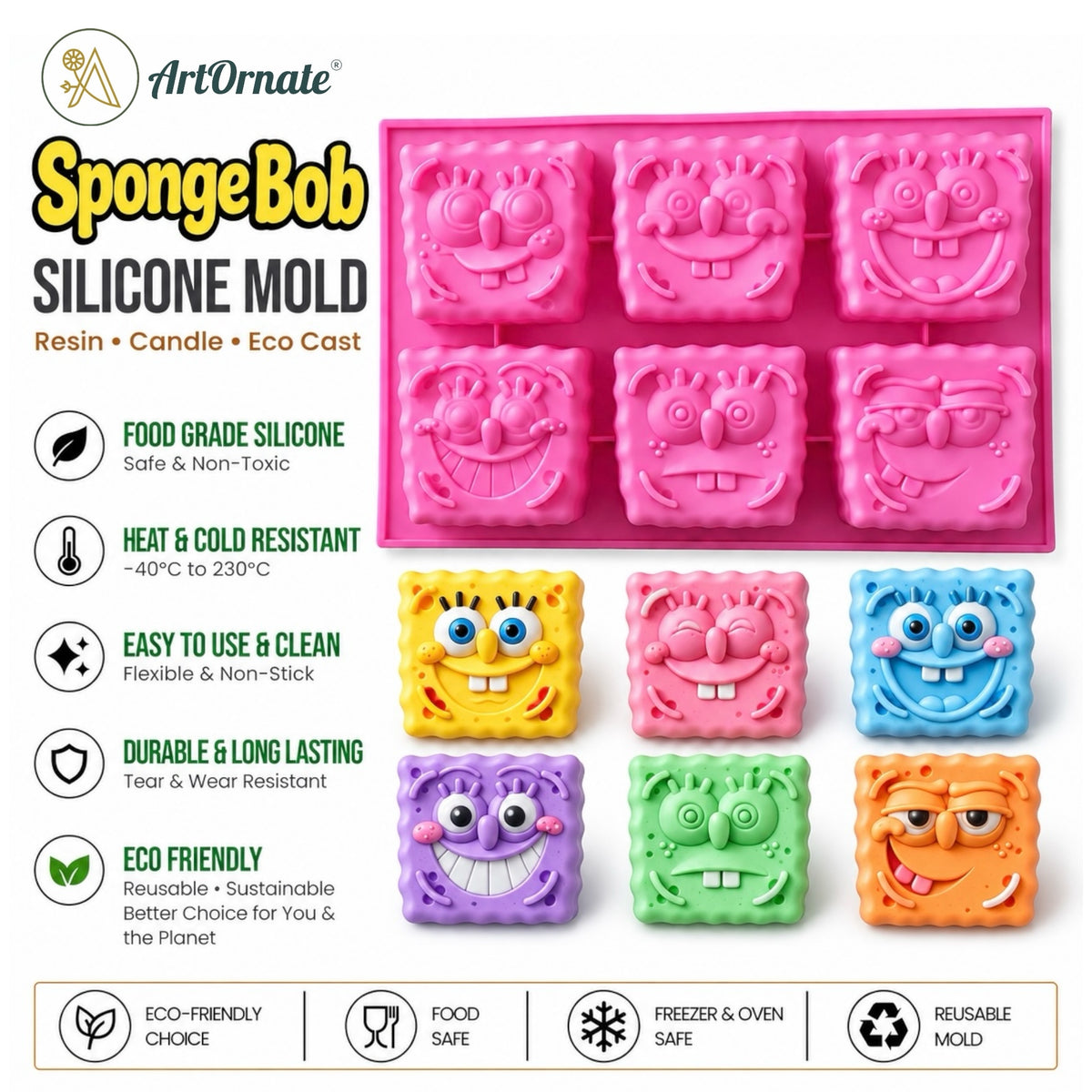 SpongeBob Silicone Mould