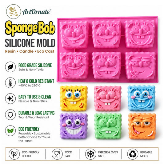 SpongeBob Silicone Mould