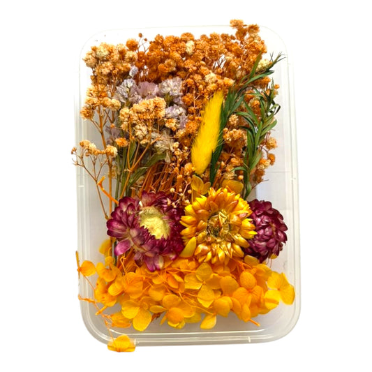 Real dried flowers box for handmade resin art and professional candle making