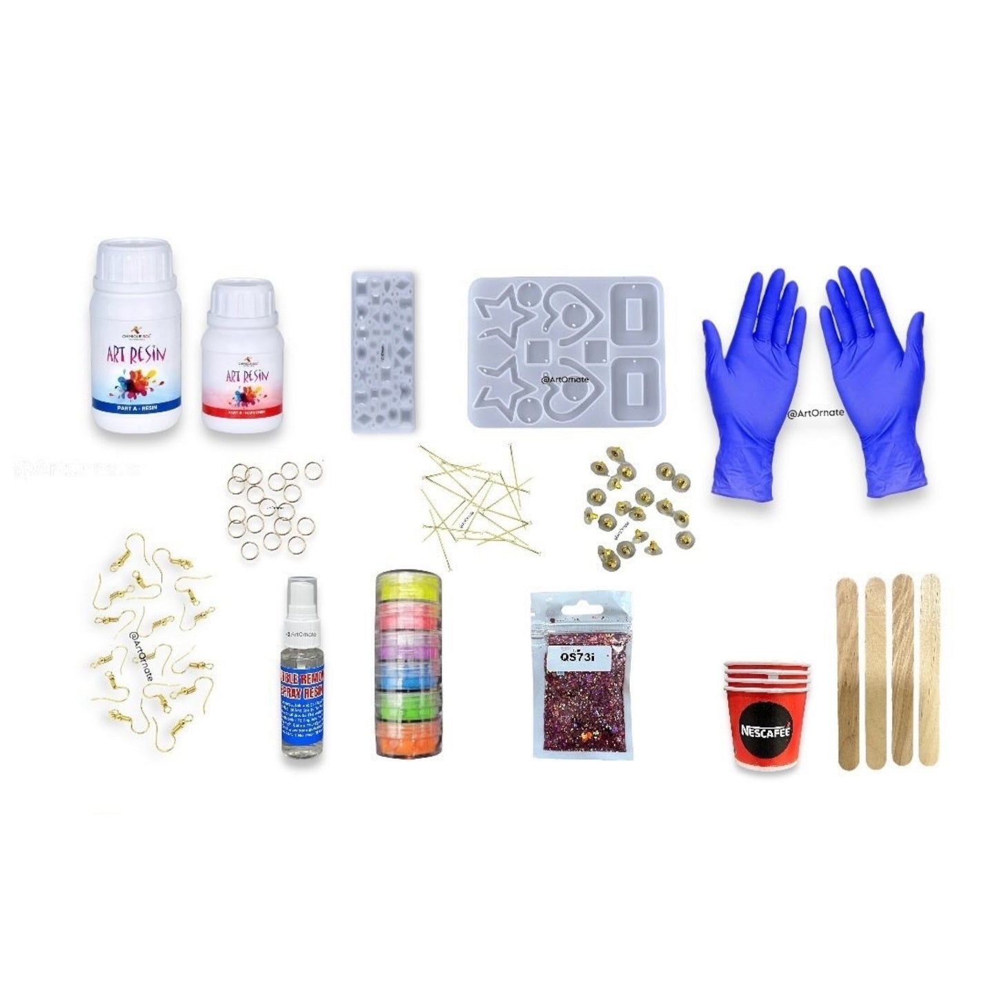 Resin Earrings DIY Kit