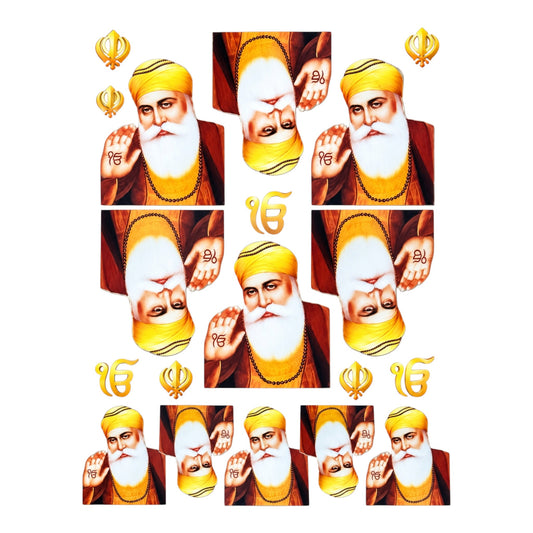 Guru Nanak Dev ji UV DTF Sticker (UV025) for resin art, keychains, bookmarks and DIY crafts