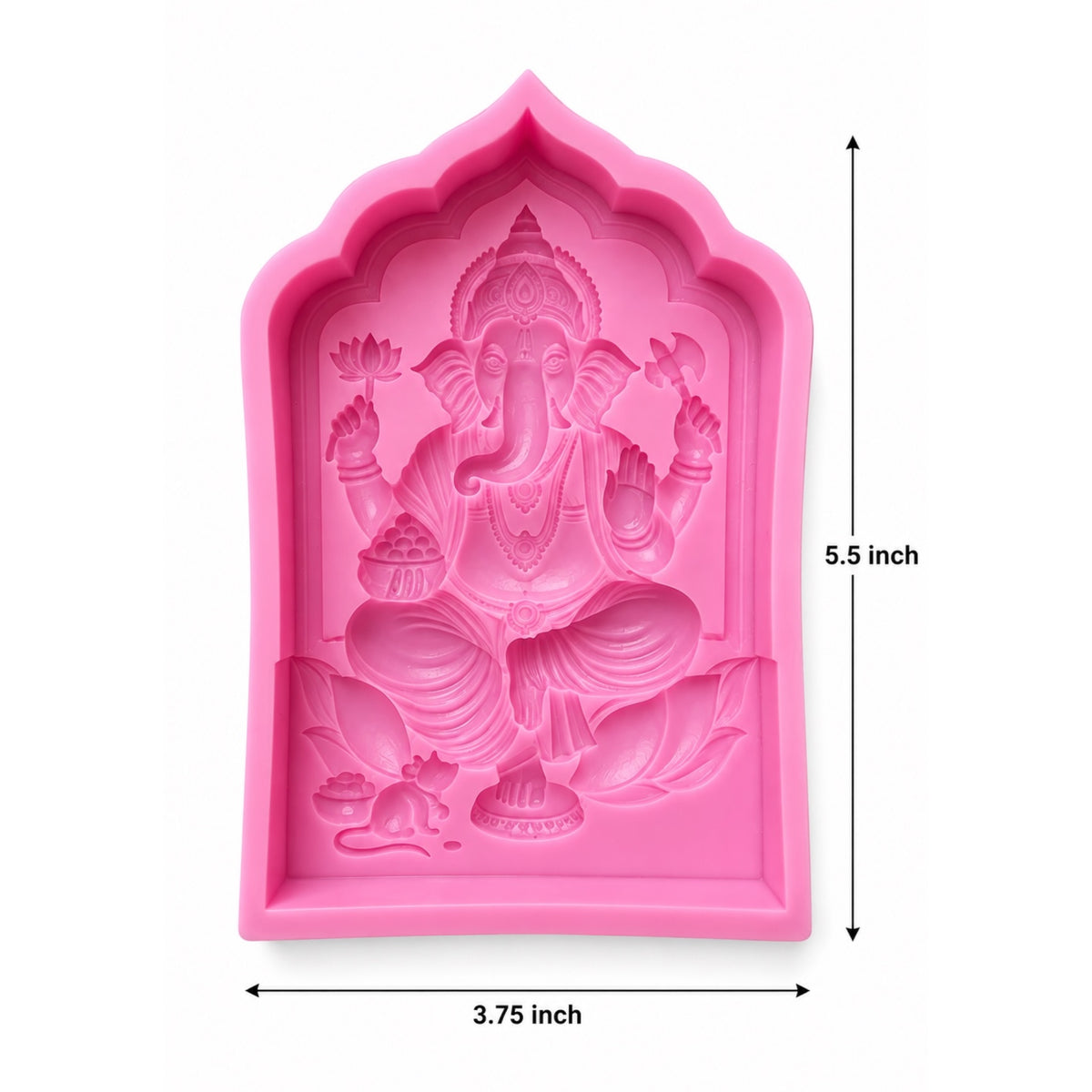 Reusable Lord Ganesha Silicone Mould for Handmade Wall Frames and Festive Crafts