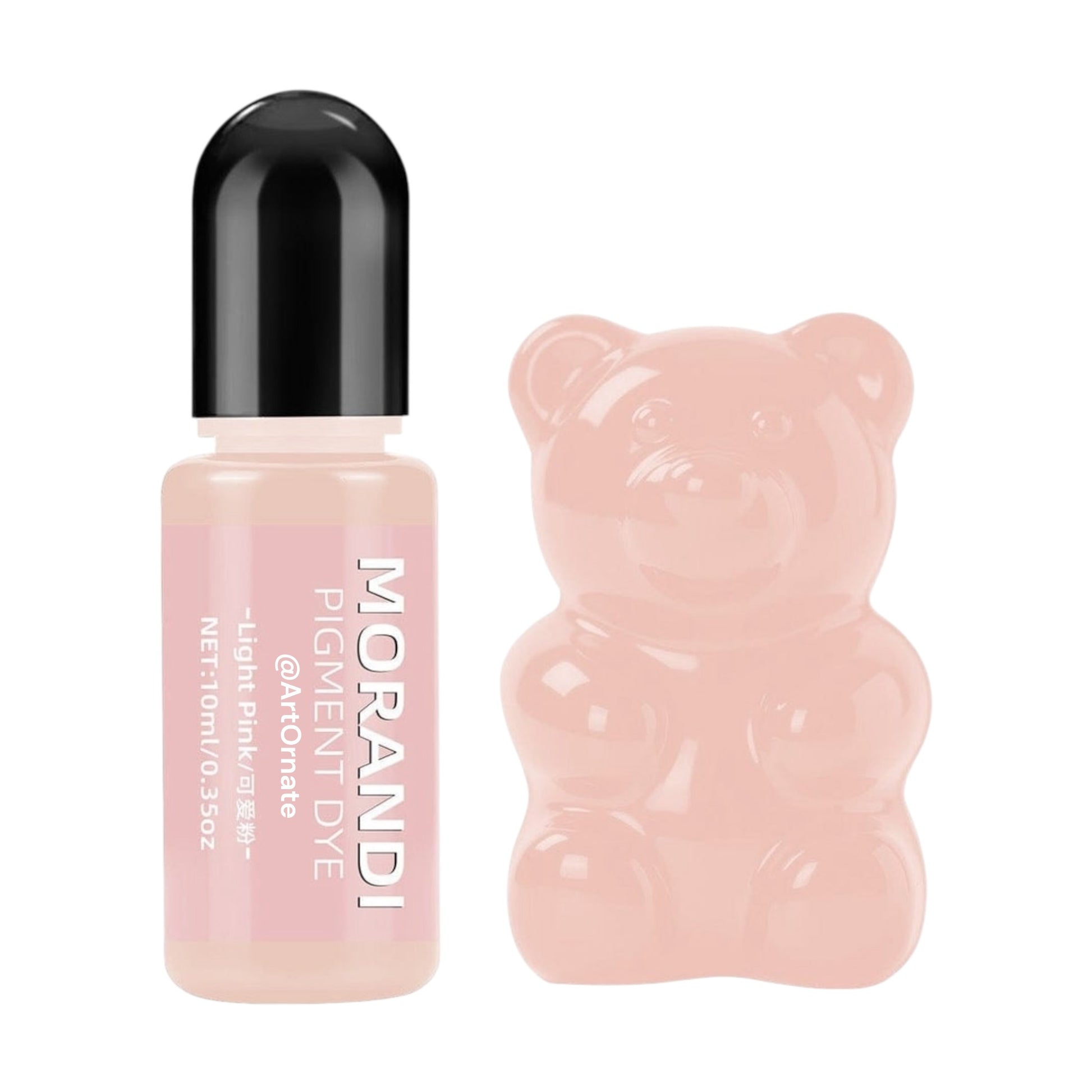 Morandi light pink opaque resin pigment dye for epoxy and UV resin, ideal for resin jewellery, coasters, keychains, and decorative DIY resin art projects in India