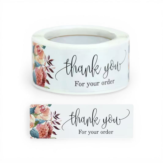 Custom logo thank you stickers for resin artists in Delhi NCR India professional craft branding