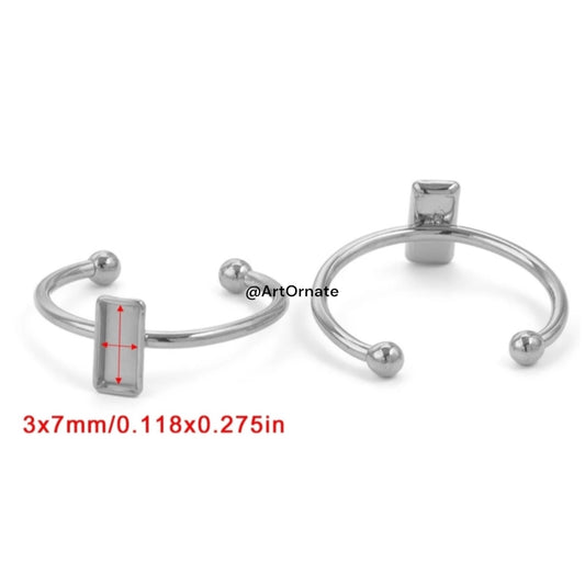 Jewelry making ring base anti tarnish for resin artists in Bangalore