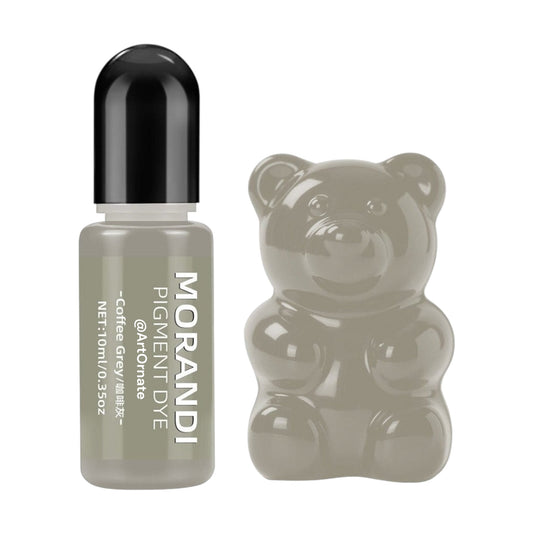 Morandi coffee grey opaque resin pigment for epoxy and UV resin, creating a soft neutral shade perfect for resin mould casting, jewellery making, coasters, and décor projects in India