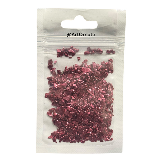 Wine Metallic Glass Granules (GRM010)