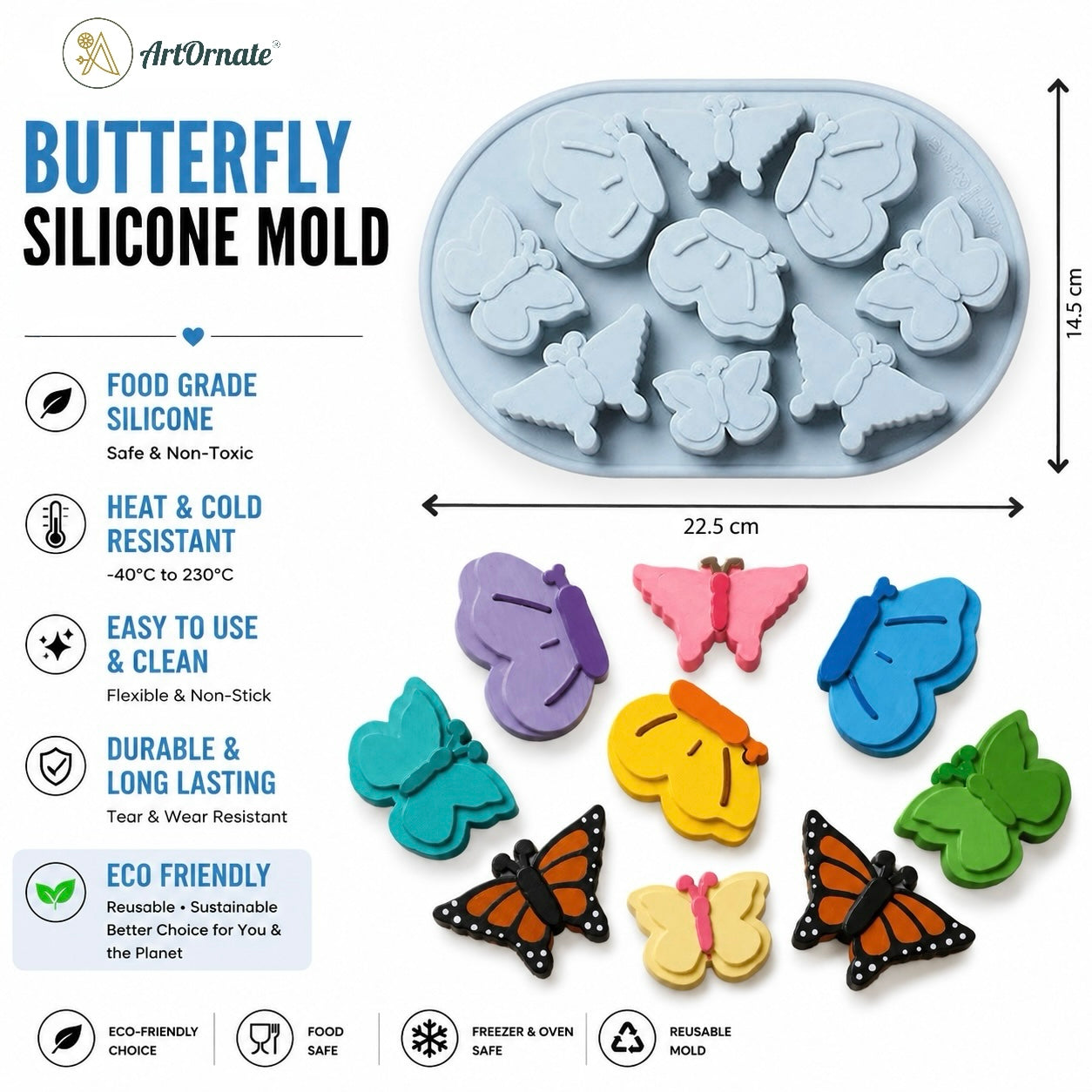 9 Butterfly Silicone Mould