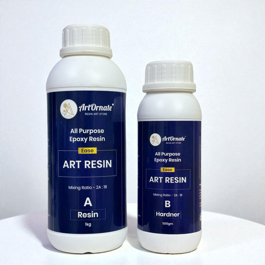 Ease Art Resin 2:1 art epoxy resin for resin art, coasters, trays and DIY projects in India by ArtOrnate