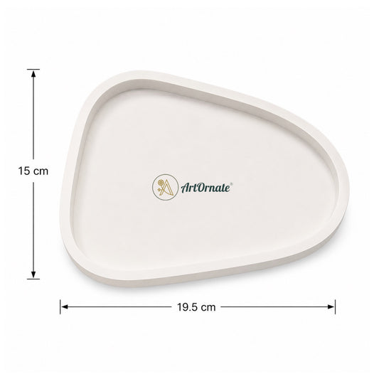 Curved Triangle Concrete Tray