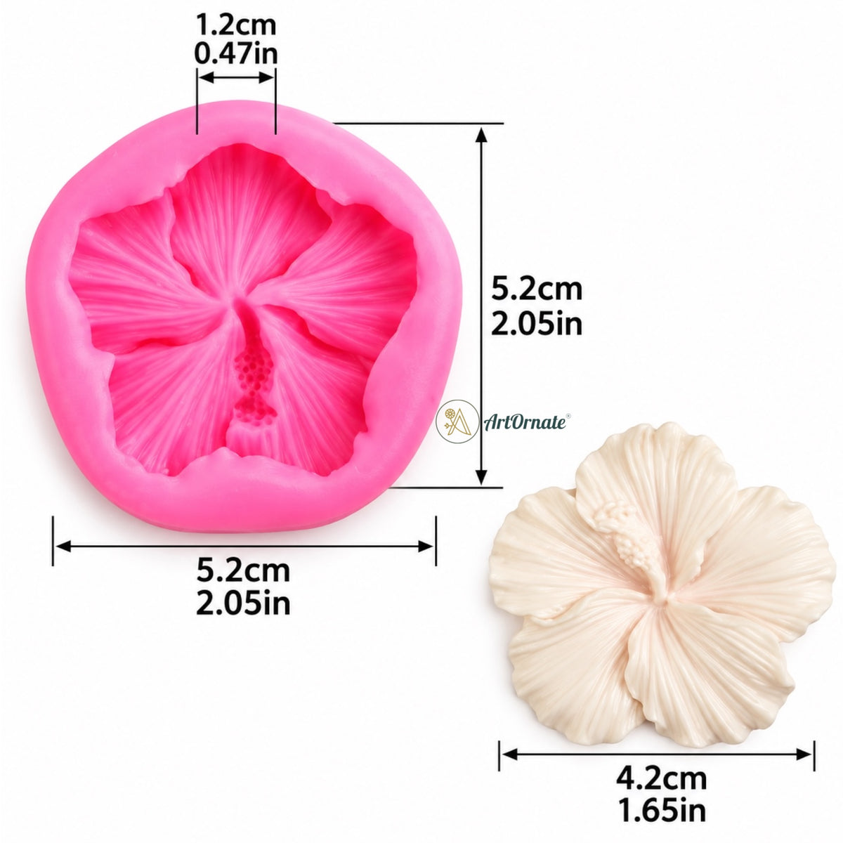 Hibiscus Flower Candle Mould