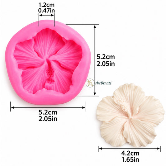 Hibiscus Flower Candle Mould