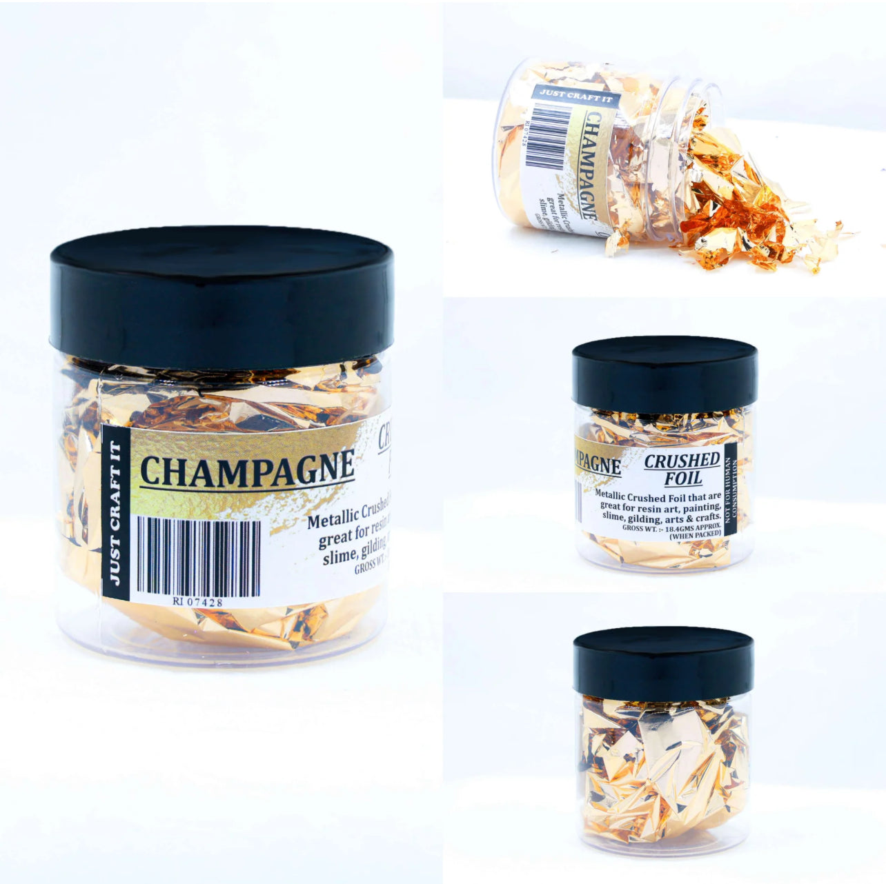 PREMIUM CRUSHED CHAMPAGNE GOLD FOIL