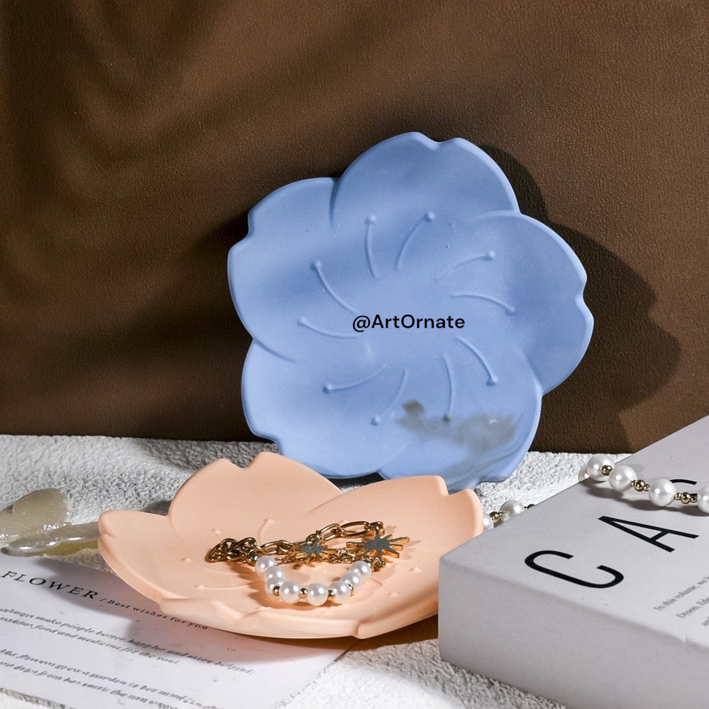 Flower Plate Silicone Mould (SM1148)