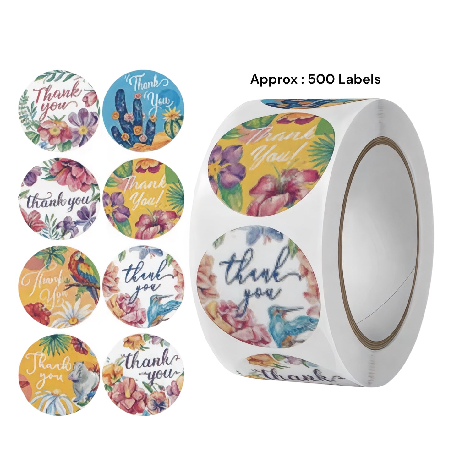 Aesthetic thank you stickers for resin art packaging in Kolkata India resin material suppliers
