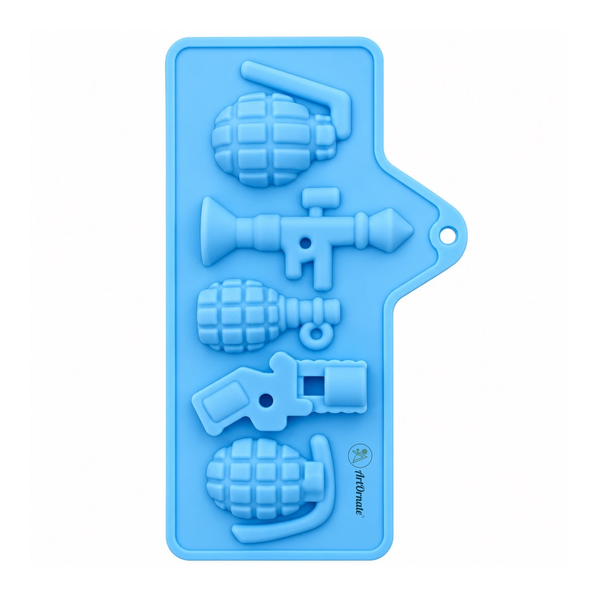 Grenade and guns silicone mould alternate product view for creative casting by ArtOrnate