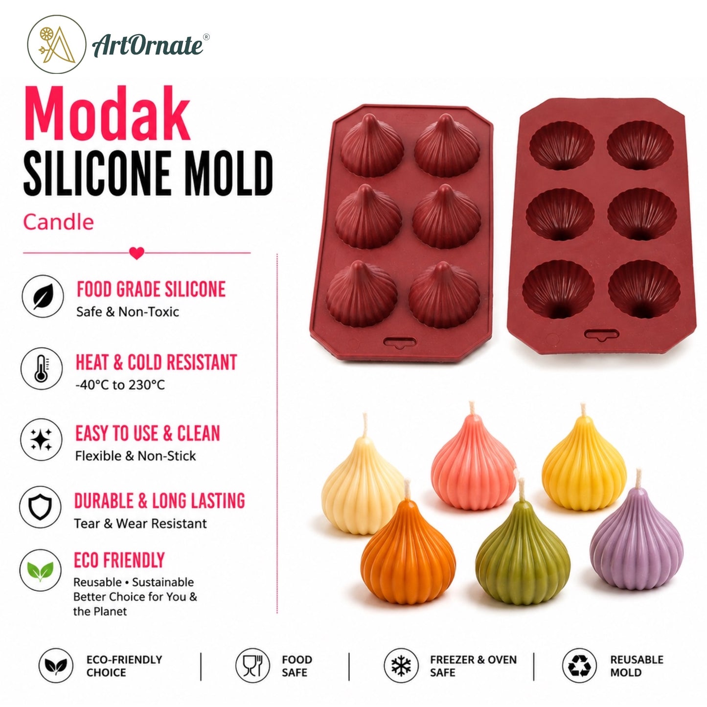 Modak Silicone Mould