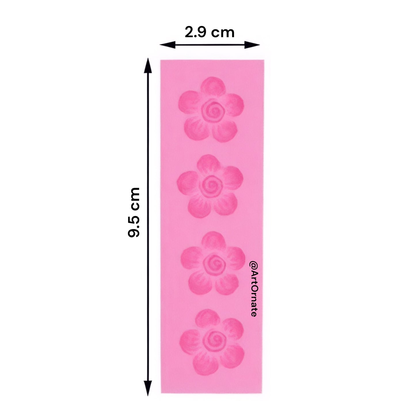 Floral candle silicone mould for sculpted flower candles and resin accents, ideal for premium wax blends, surface detailing and handmade décor projects in India