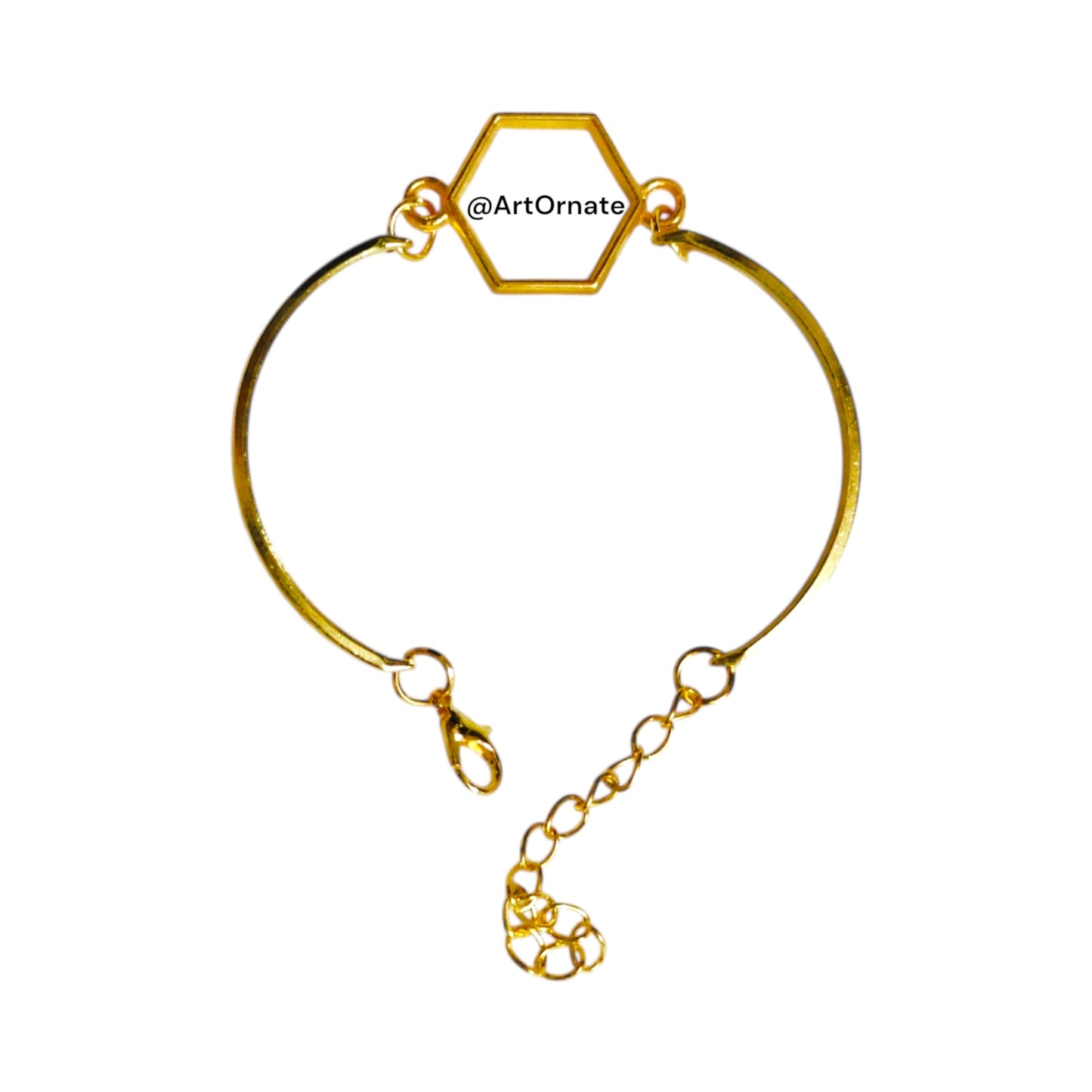 Resin Art Hexagon Bracelet