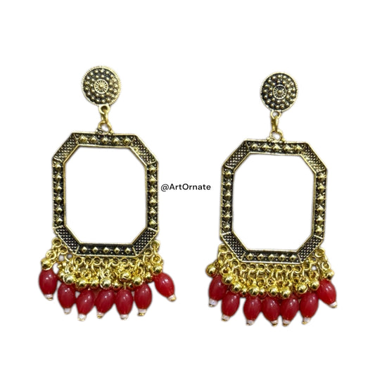 Resin Jhumka Earrings - J58
