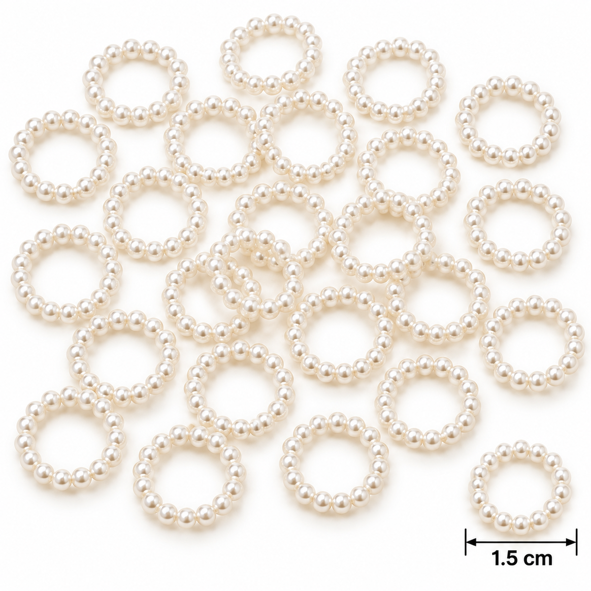Pearl Ring Craft Embellishment for Diwali, Rakhi & Toran