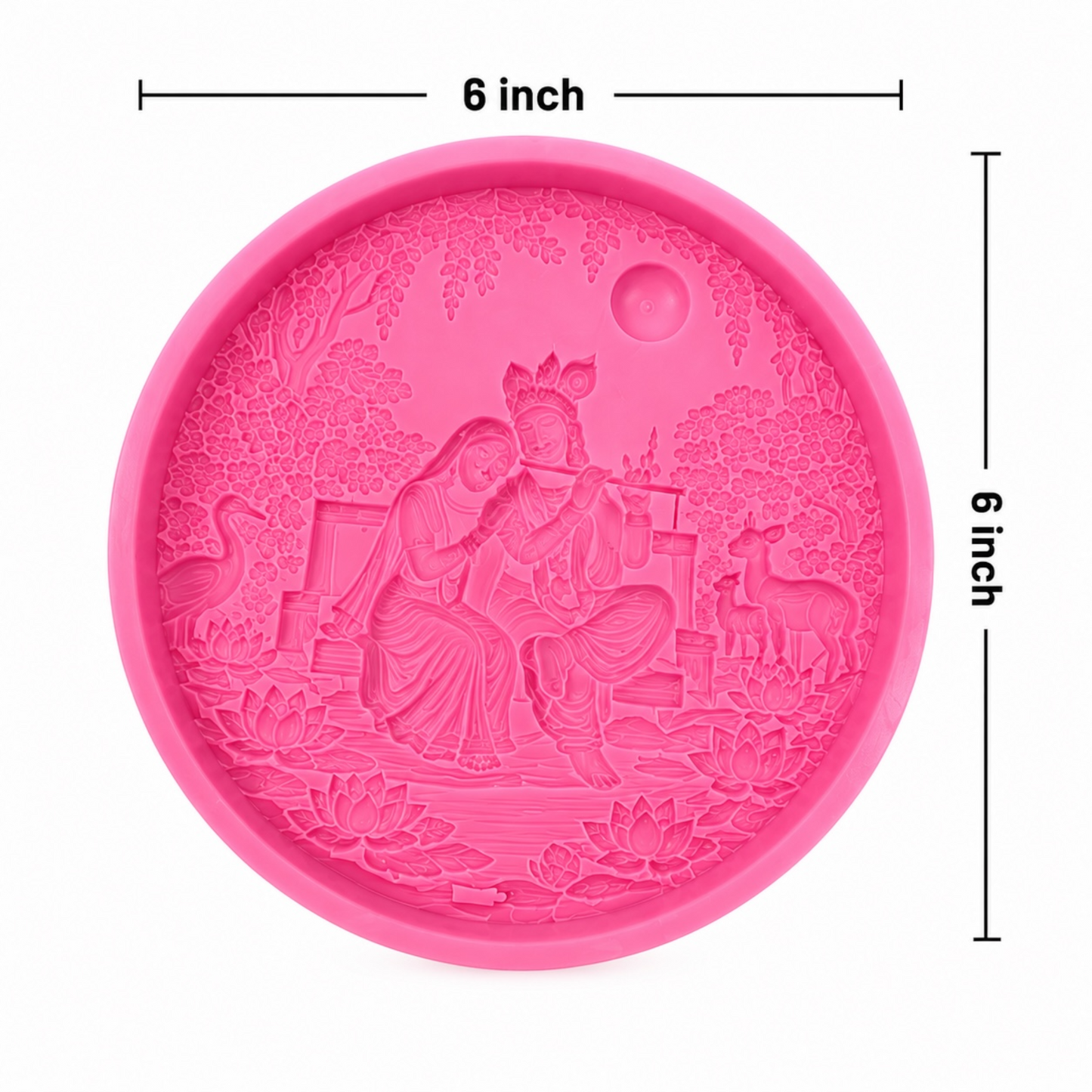 Radha Krishna Frame Silicone Mould