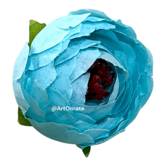 Aqua Peony Artificial Flower