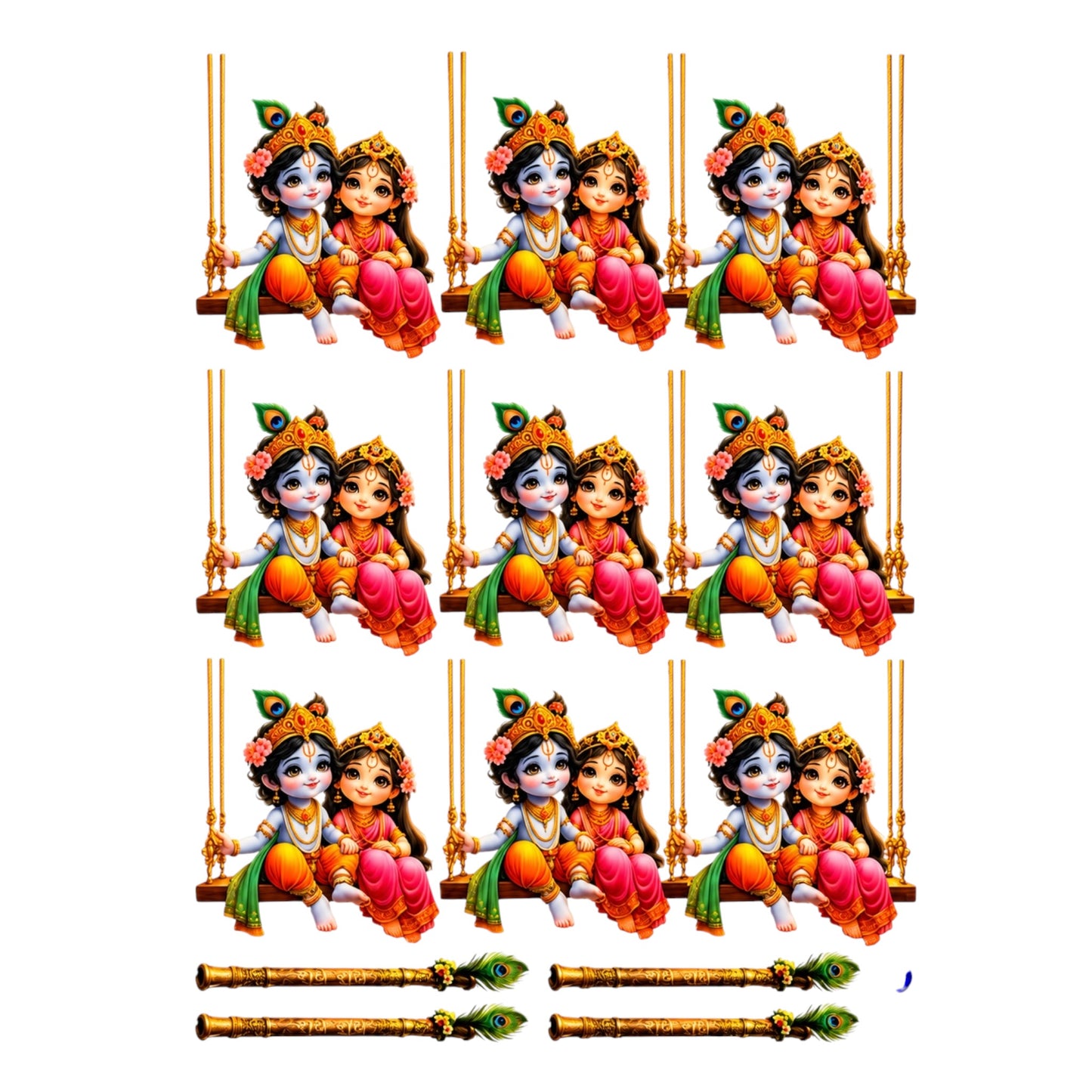 Radha Krishna UV DTF Sticker (UV089)